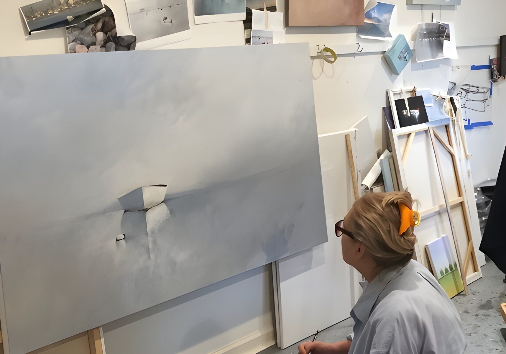 Leslie Berenson painting a commission work of art inspires the blog.